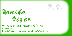 monika vizer business card